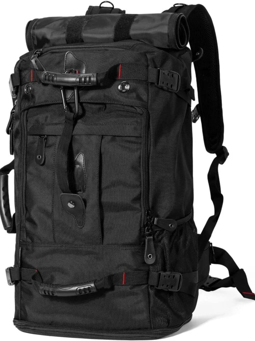 Large Capacity Travel Backpack & Duffle Bag - Durable Convertible 60L for Hiking